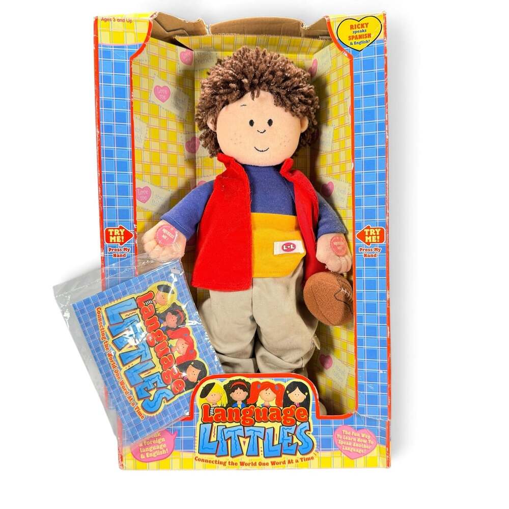 Language Littles Ricky Interactive Bilingual Doll Spanish English